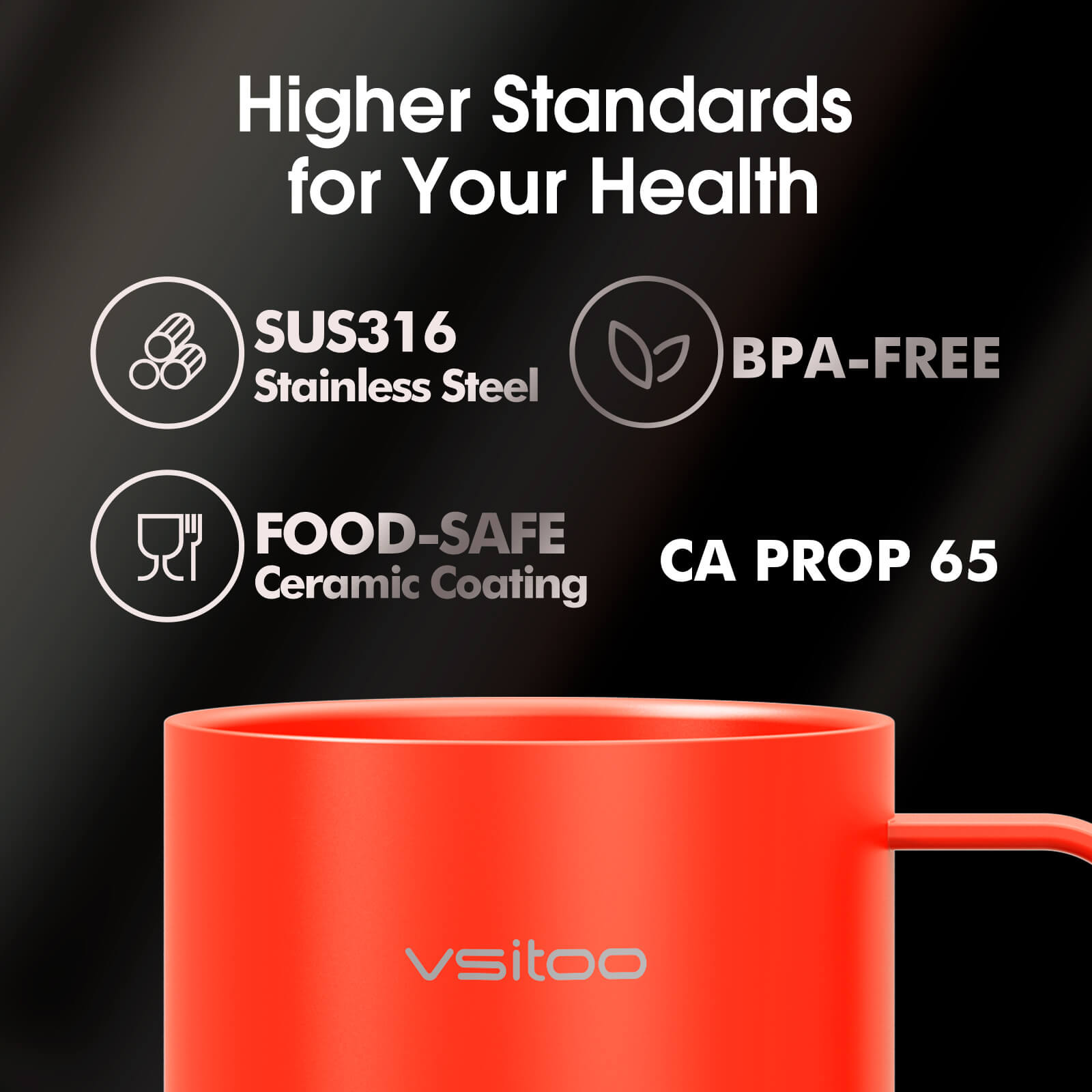 Smart mug S6 Plus with RGB lighting - product detail view 8