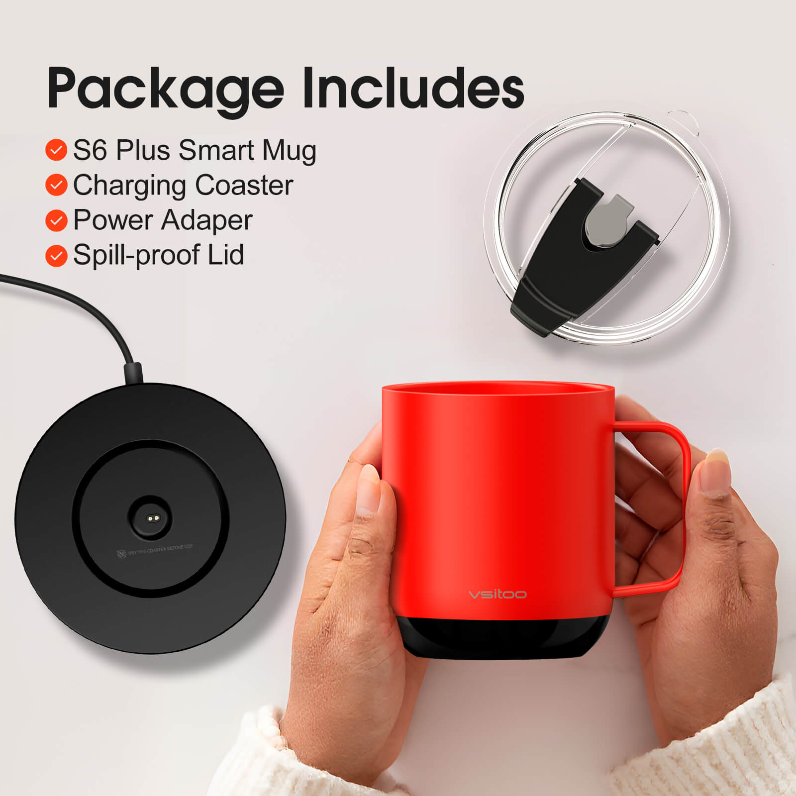 Smart mug S6 Plus with RGB lighting - product detail view 9