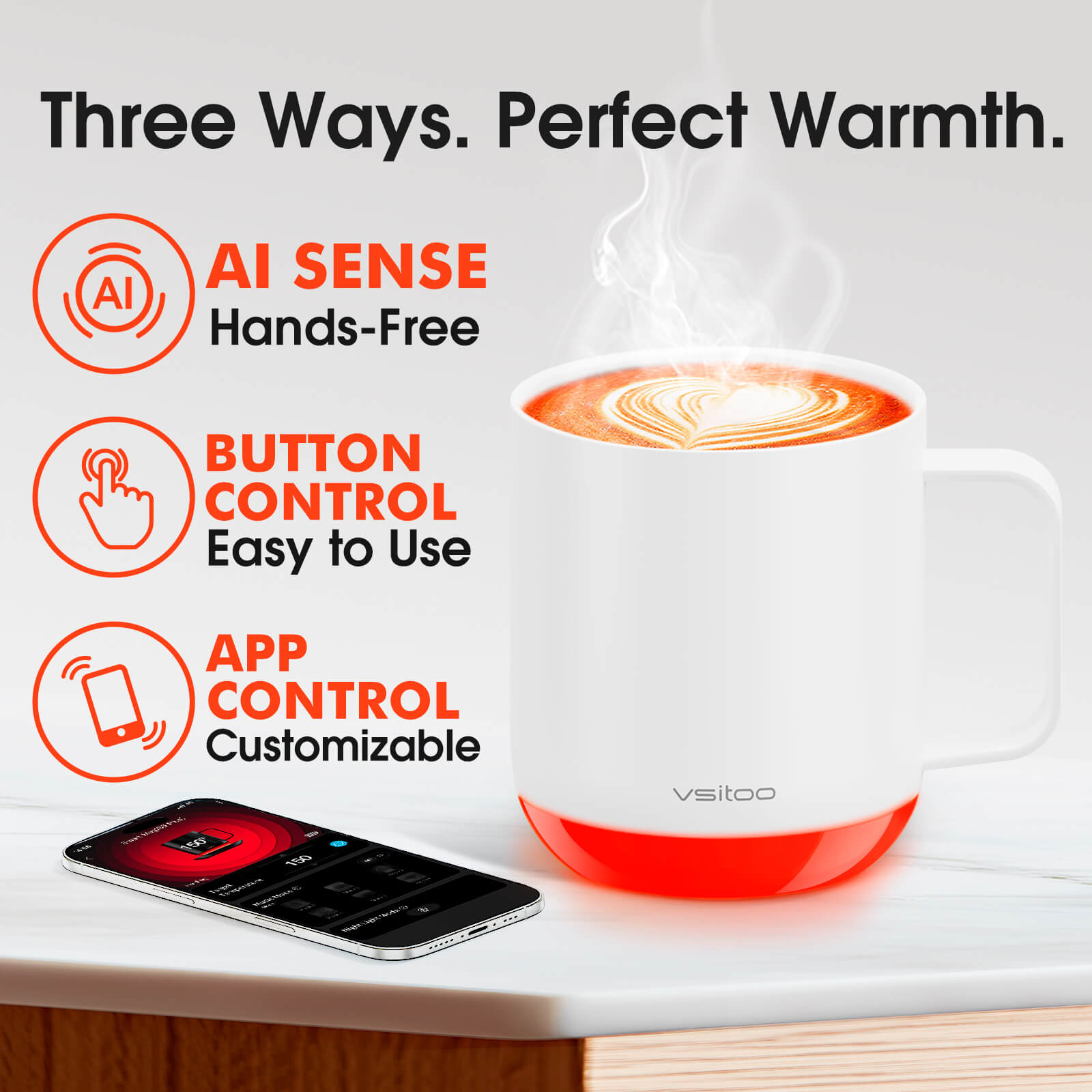 Smart mug S6 Plus with RGB lighting - product detail view 24