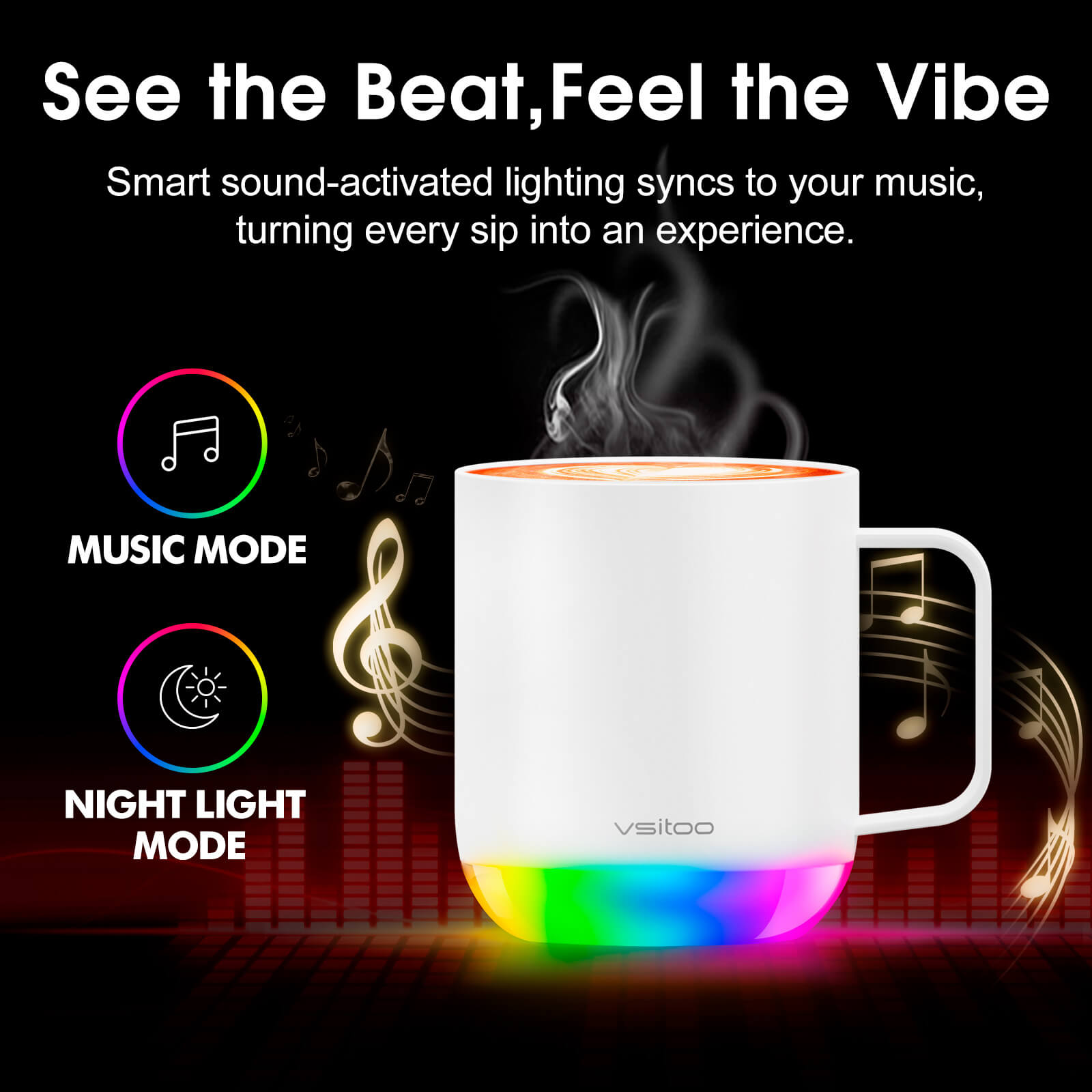 Smart mug S6 Plus with RGB lighting - product detail view 25