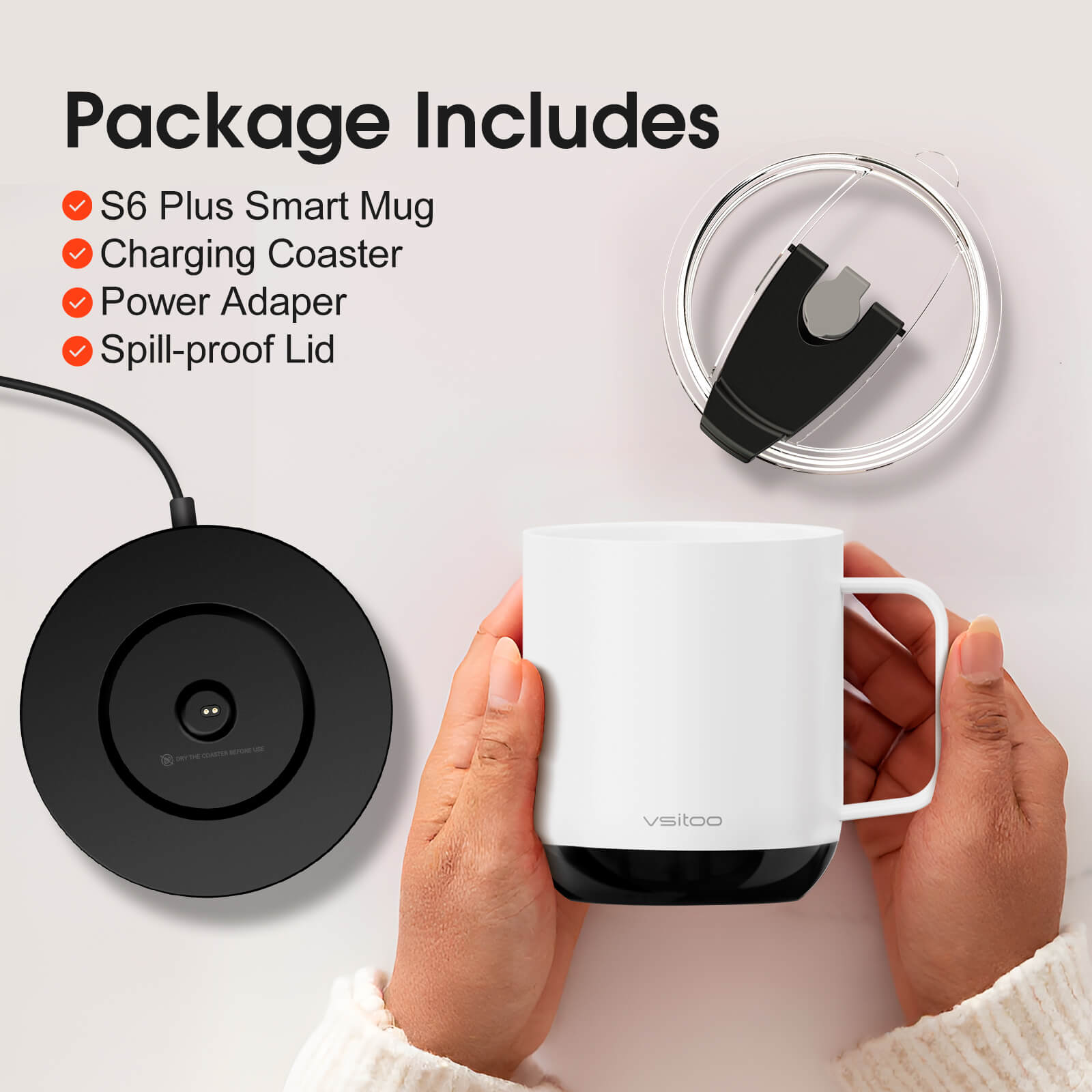 Smart mug S6 Plus with RGB lighting - product detail view 28