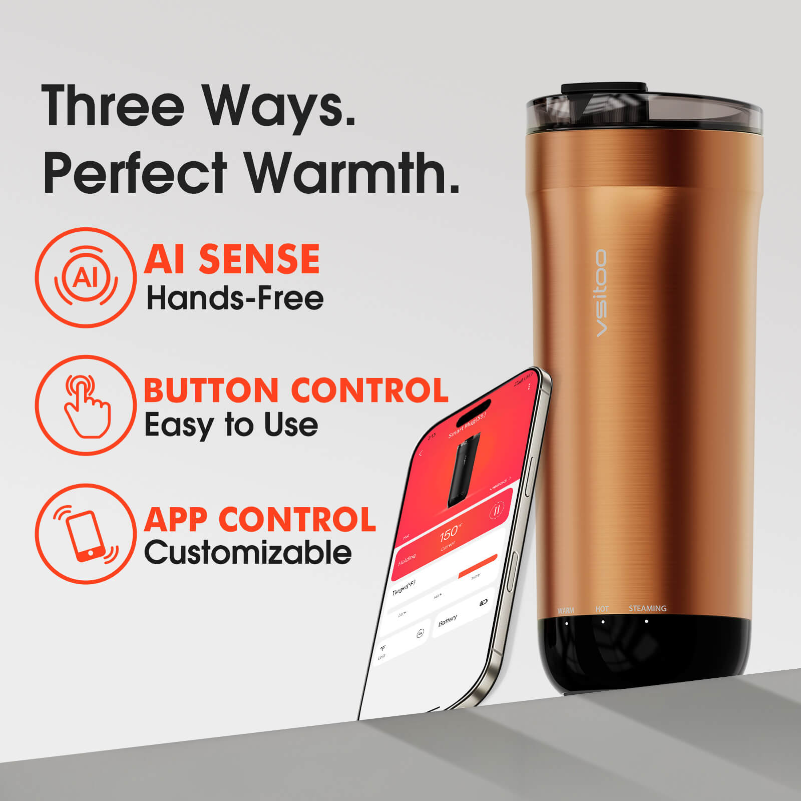 Self heating travel mug S5 - product detail view 47