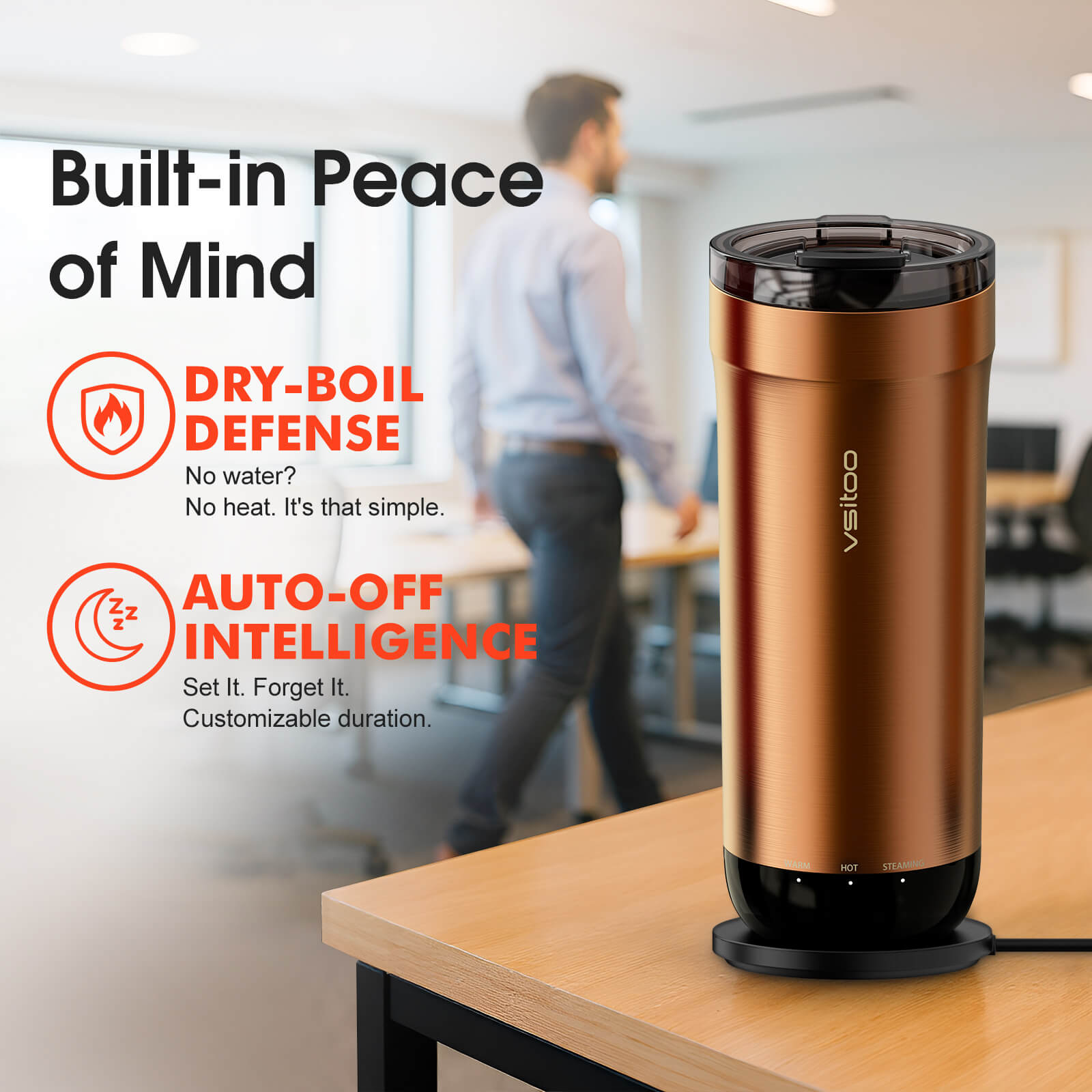 Self heating travel mug S5 - product detail view 48