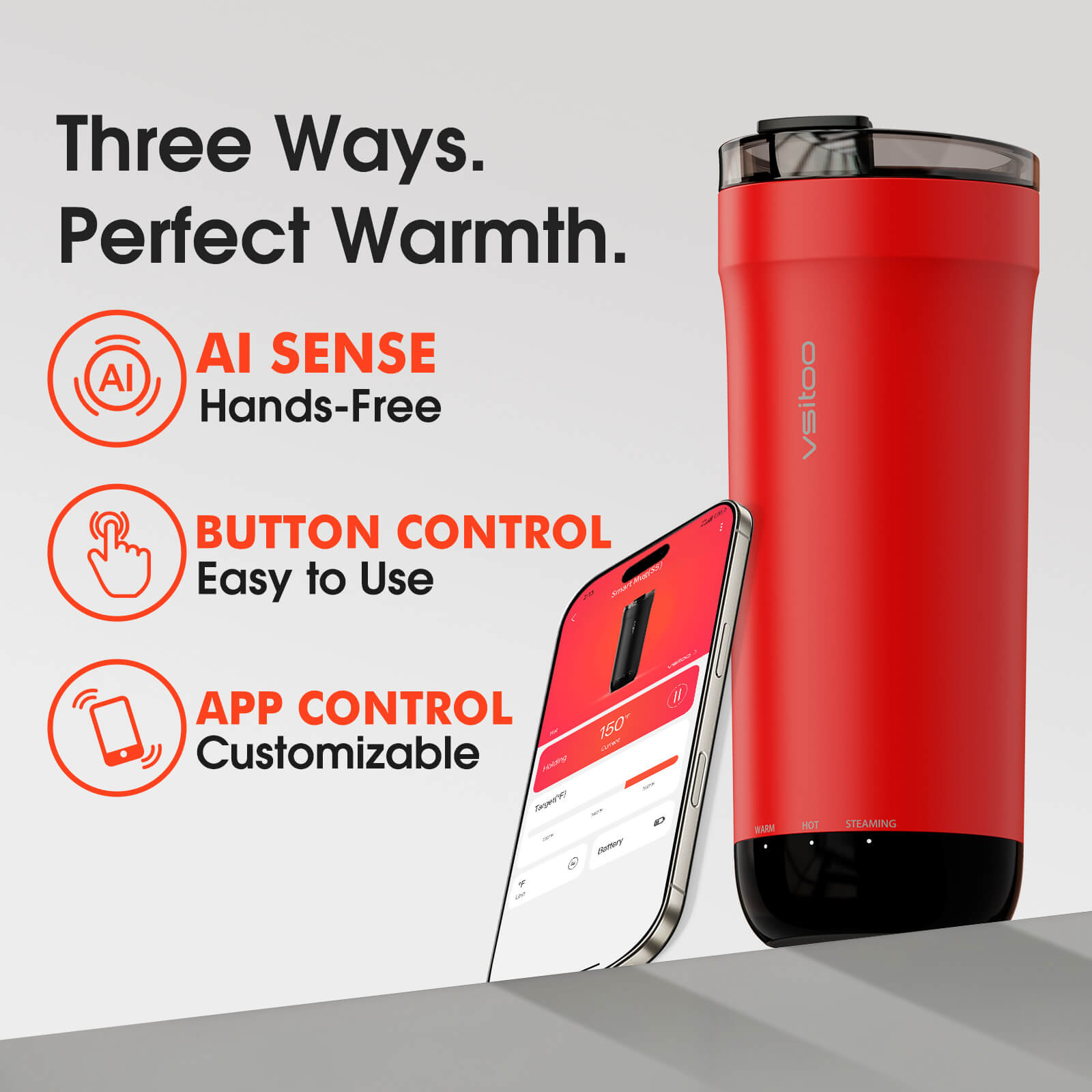 Self heating travel mug S5 - product detail view 37
