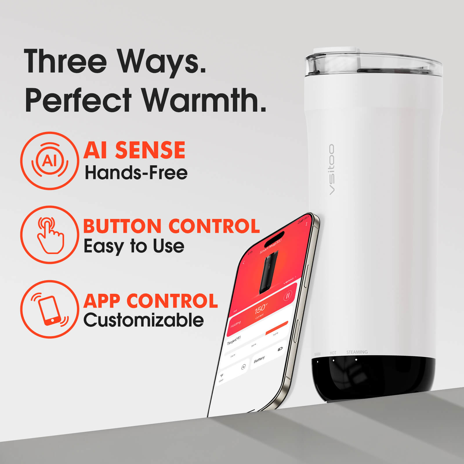 Self heating travel mug S5 - product detail view 18