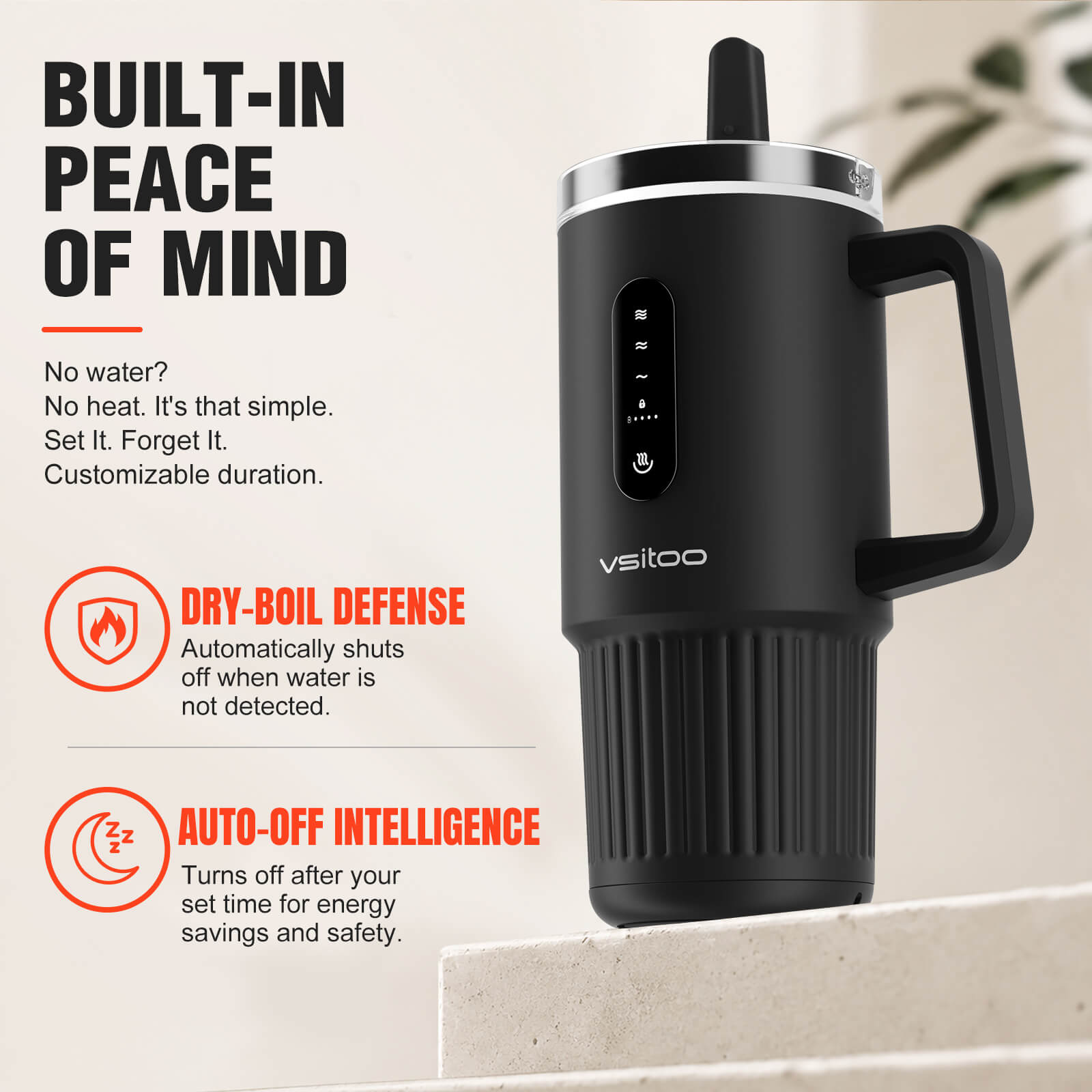 Large self heating travel mug S5 Pro - product detail view 26