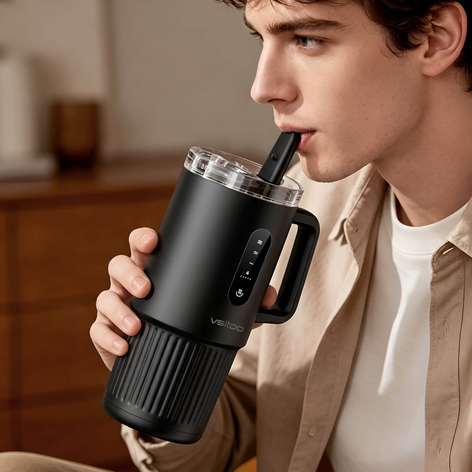 Large self heating travel mug S5 Pro - product detail view 28