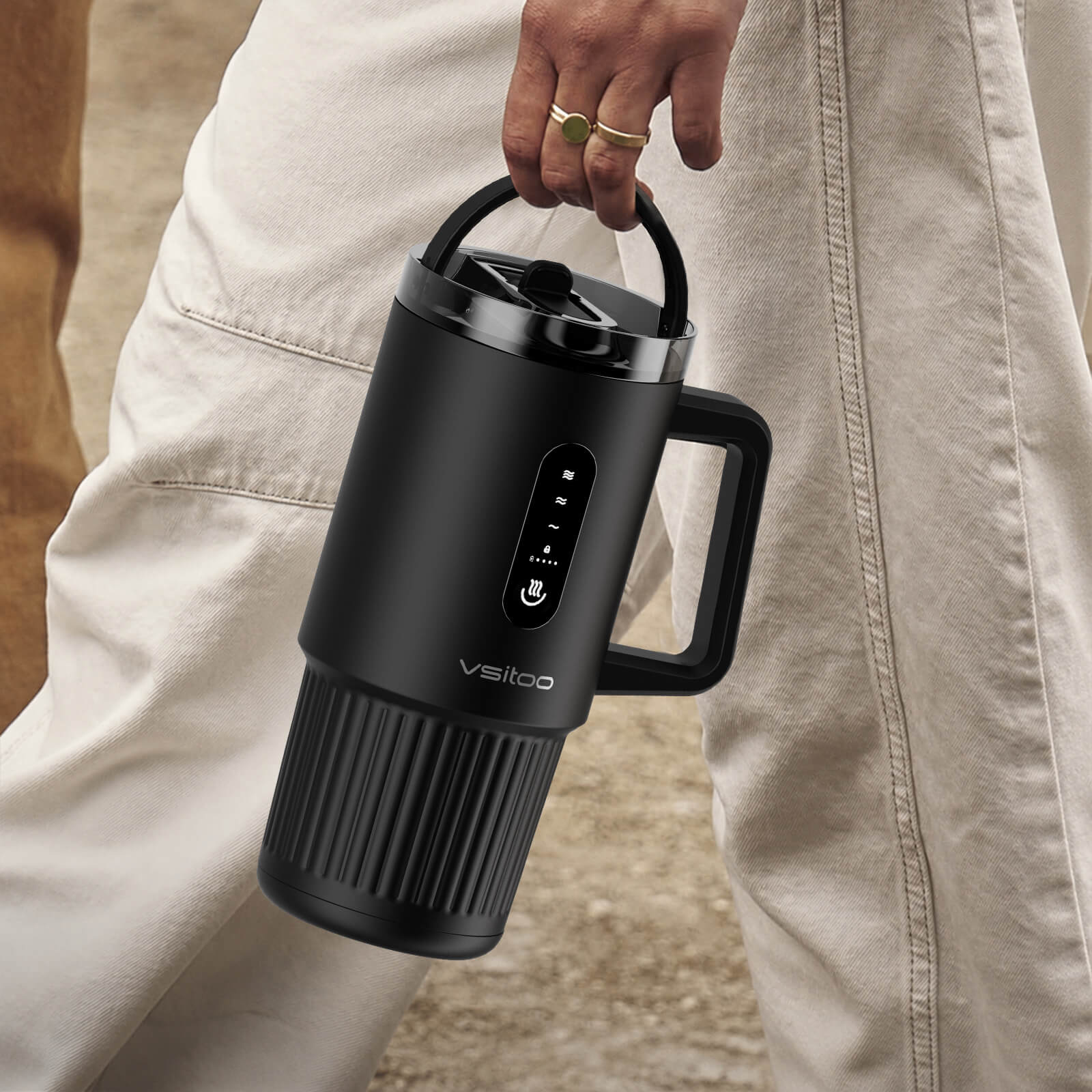 Large self heating travel mug S5 Pro - product detail view 29