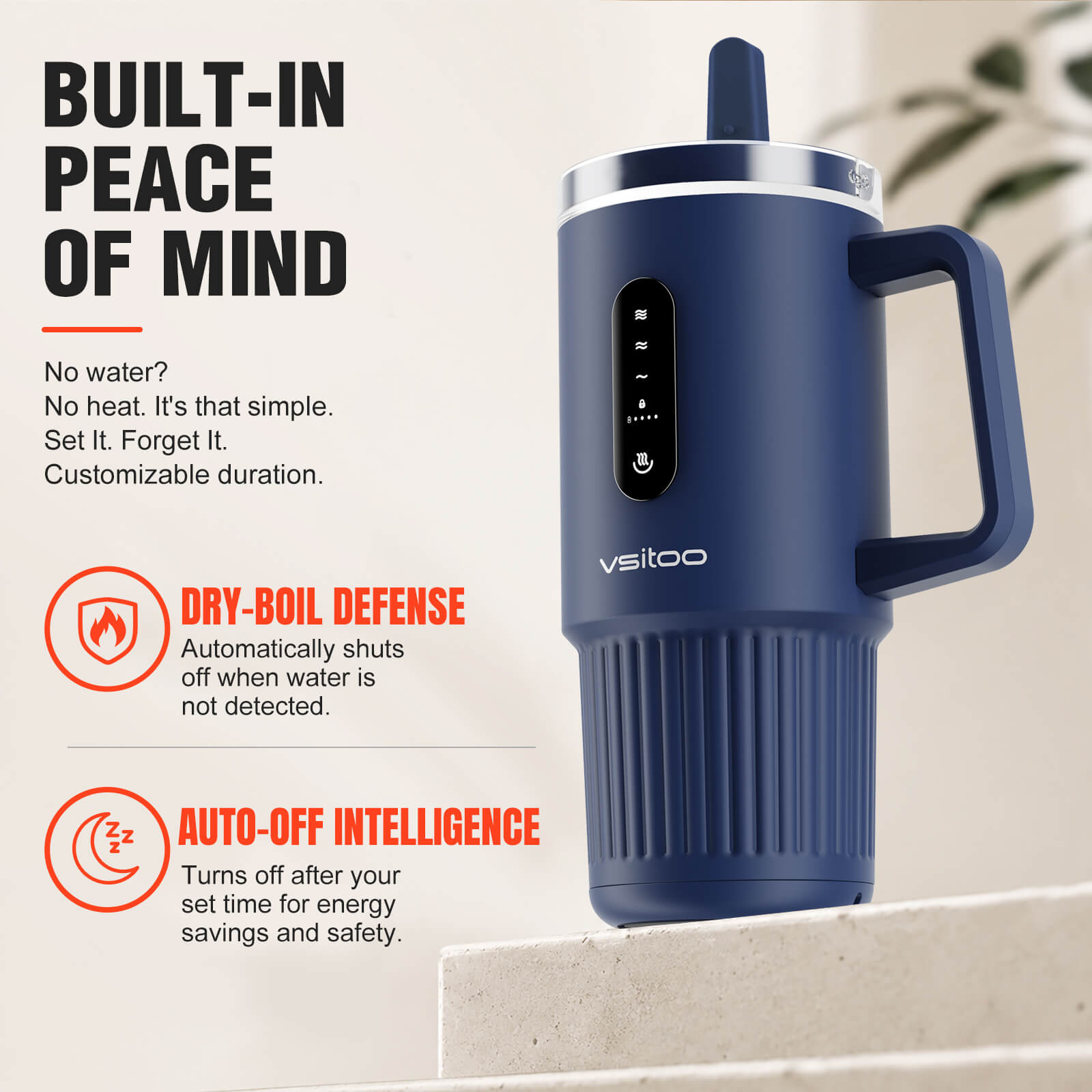 Large self heating travel mug S5 Pro - product detail view 6