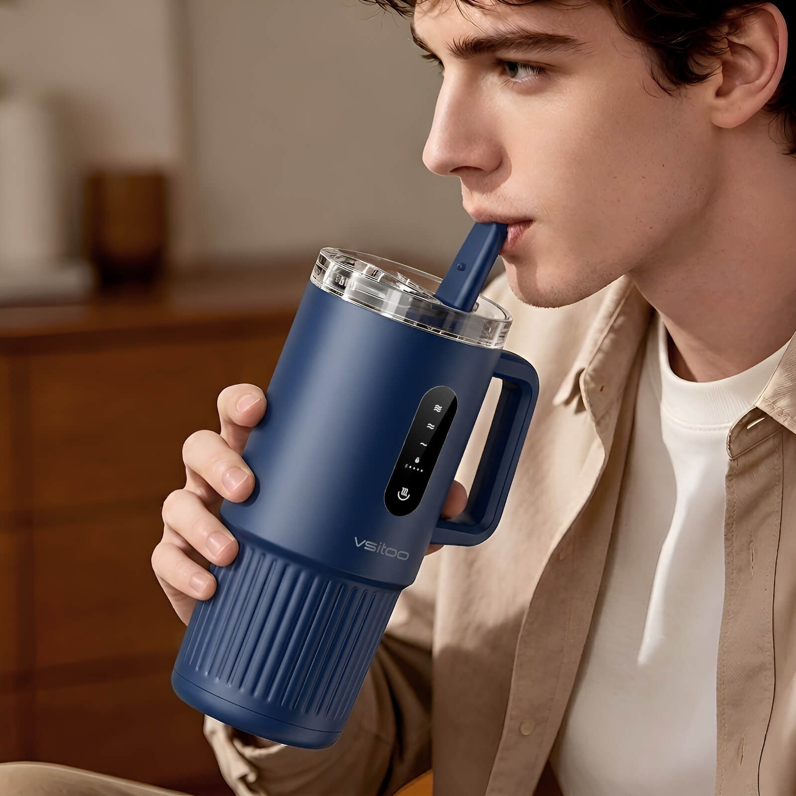 Large self heating travel mug S5 Pro - product detail view 8