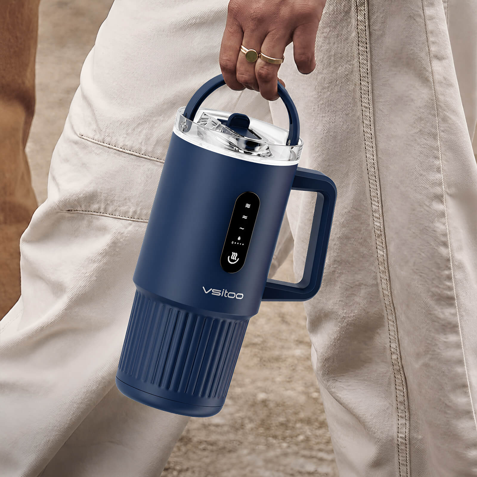 Large self heating travel mug S5 Pro - product detail view 9