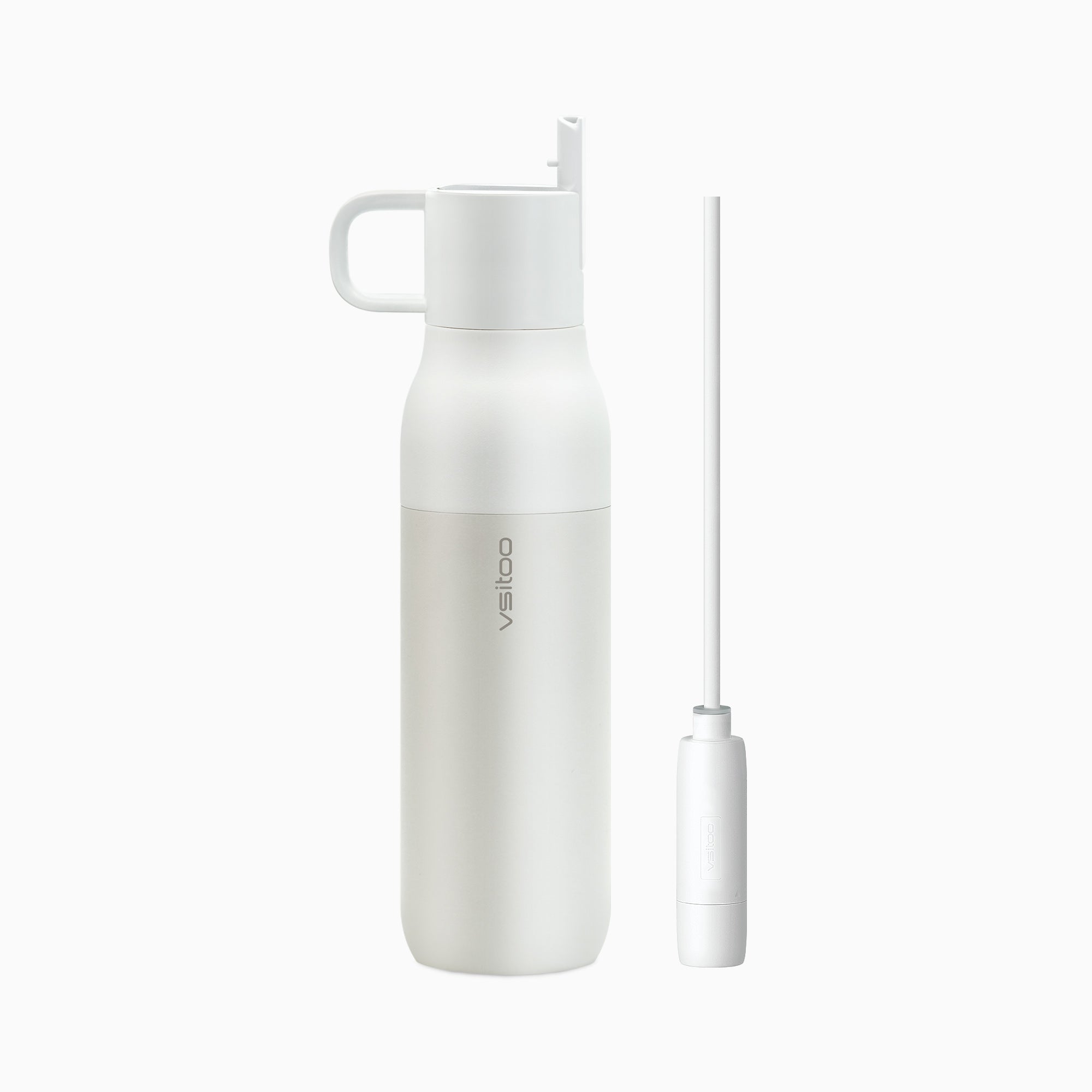 Filtered water bottle S2 with 5 stage filtration - alternate angle