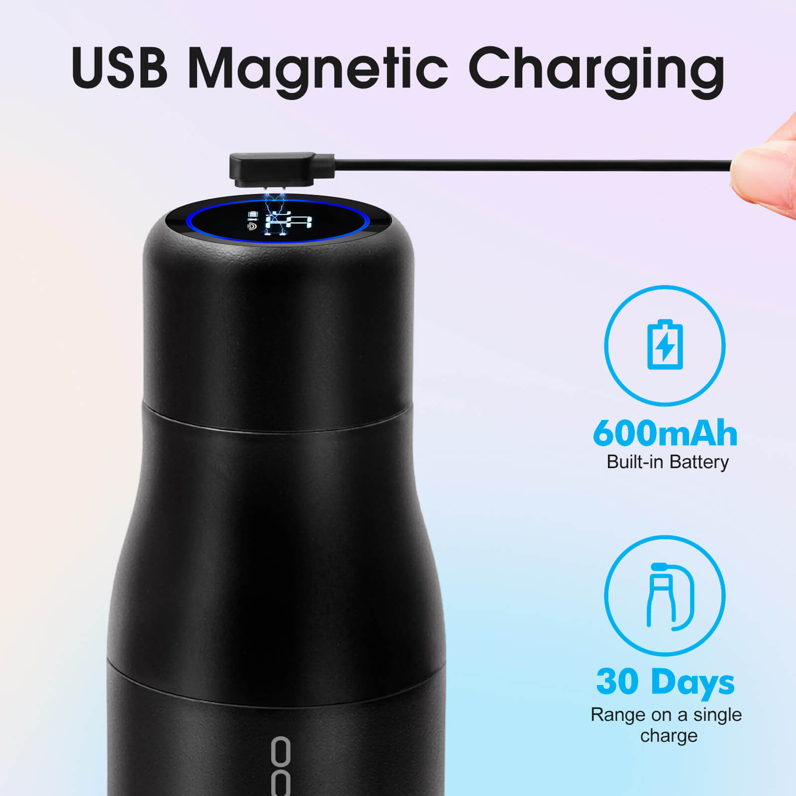 Self cleaning UV water bottle S1 - product detail view 26
