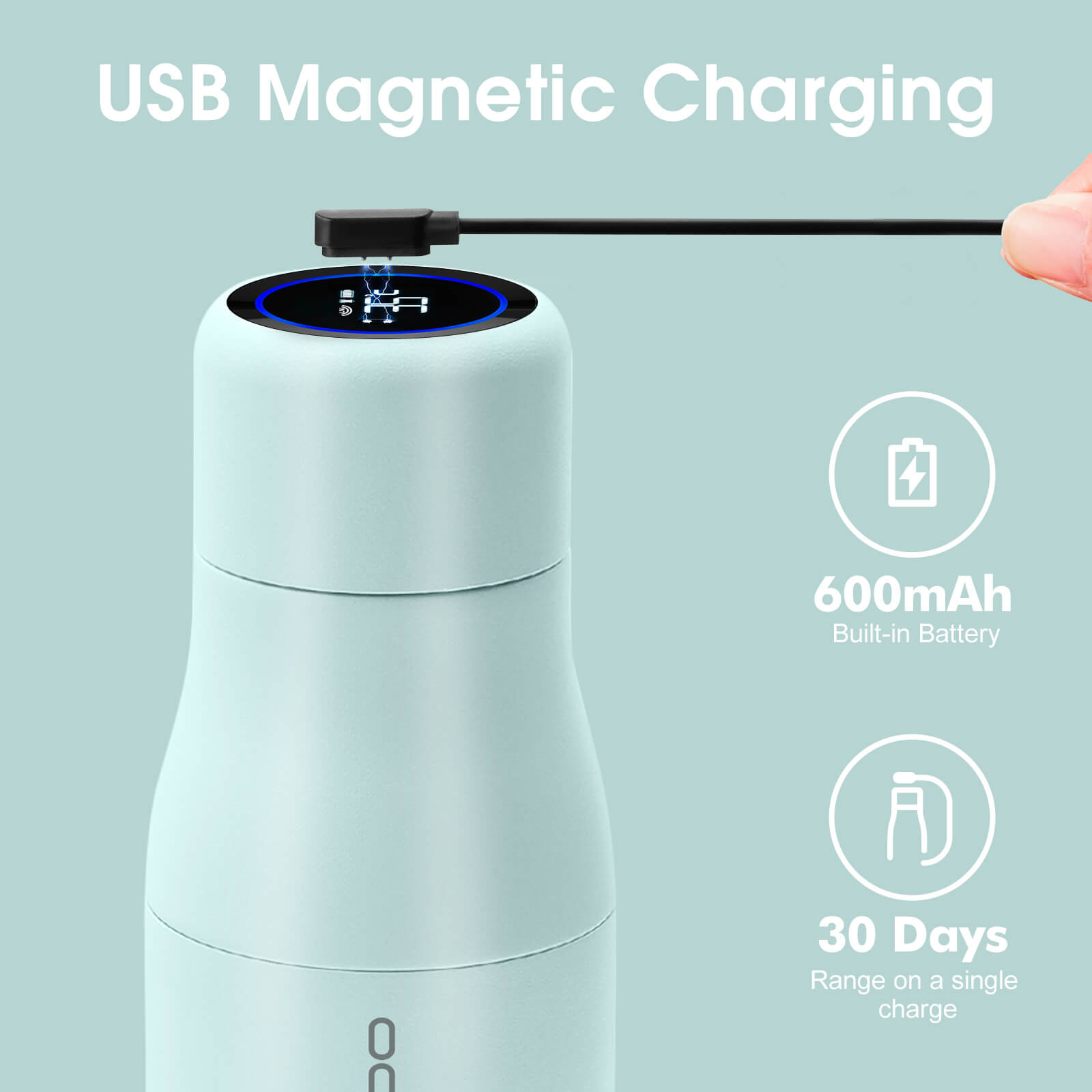 Self cleaning UV water bottle S1 - product detail view 6