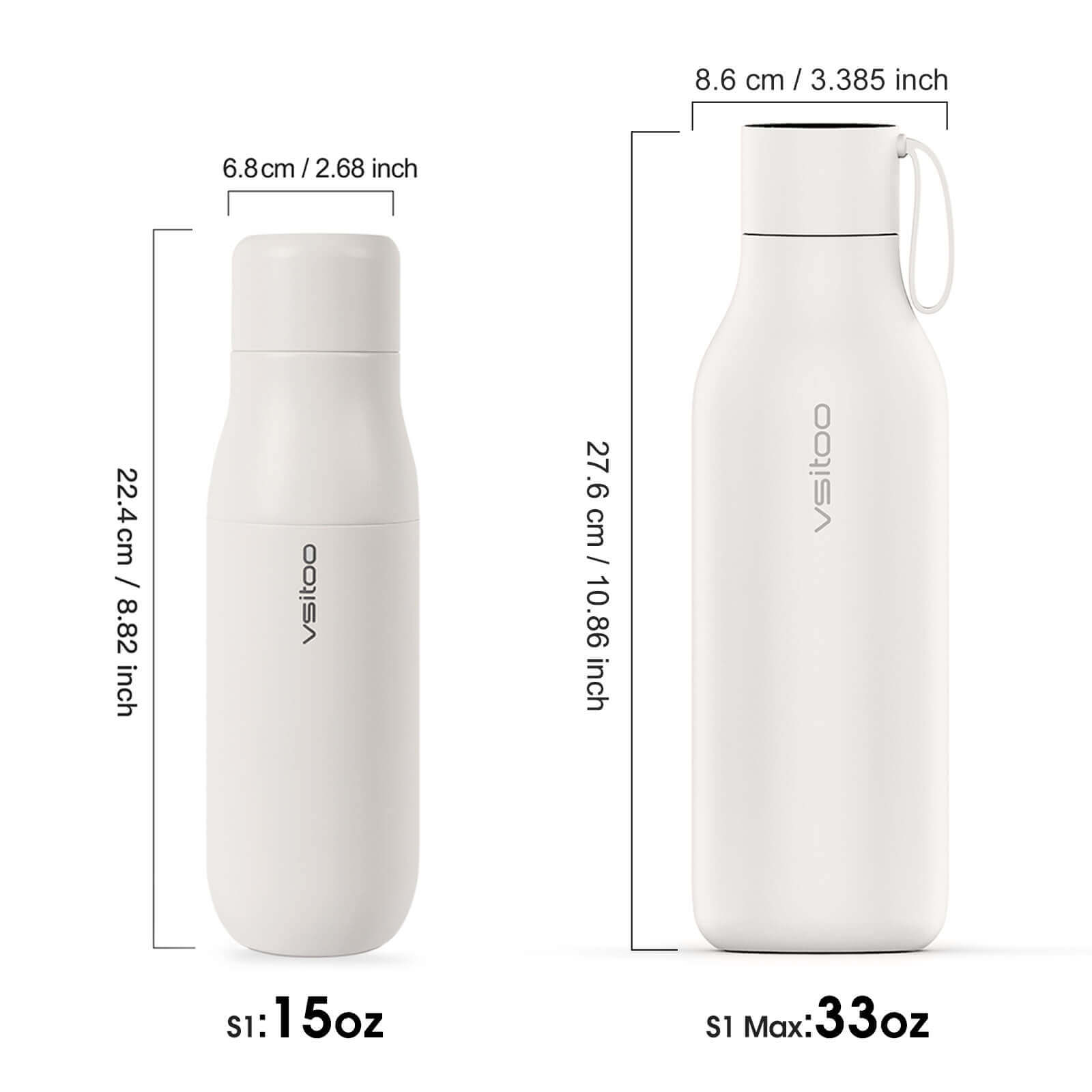 Self cleaning UV water bottle S1 - product detail view 40