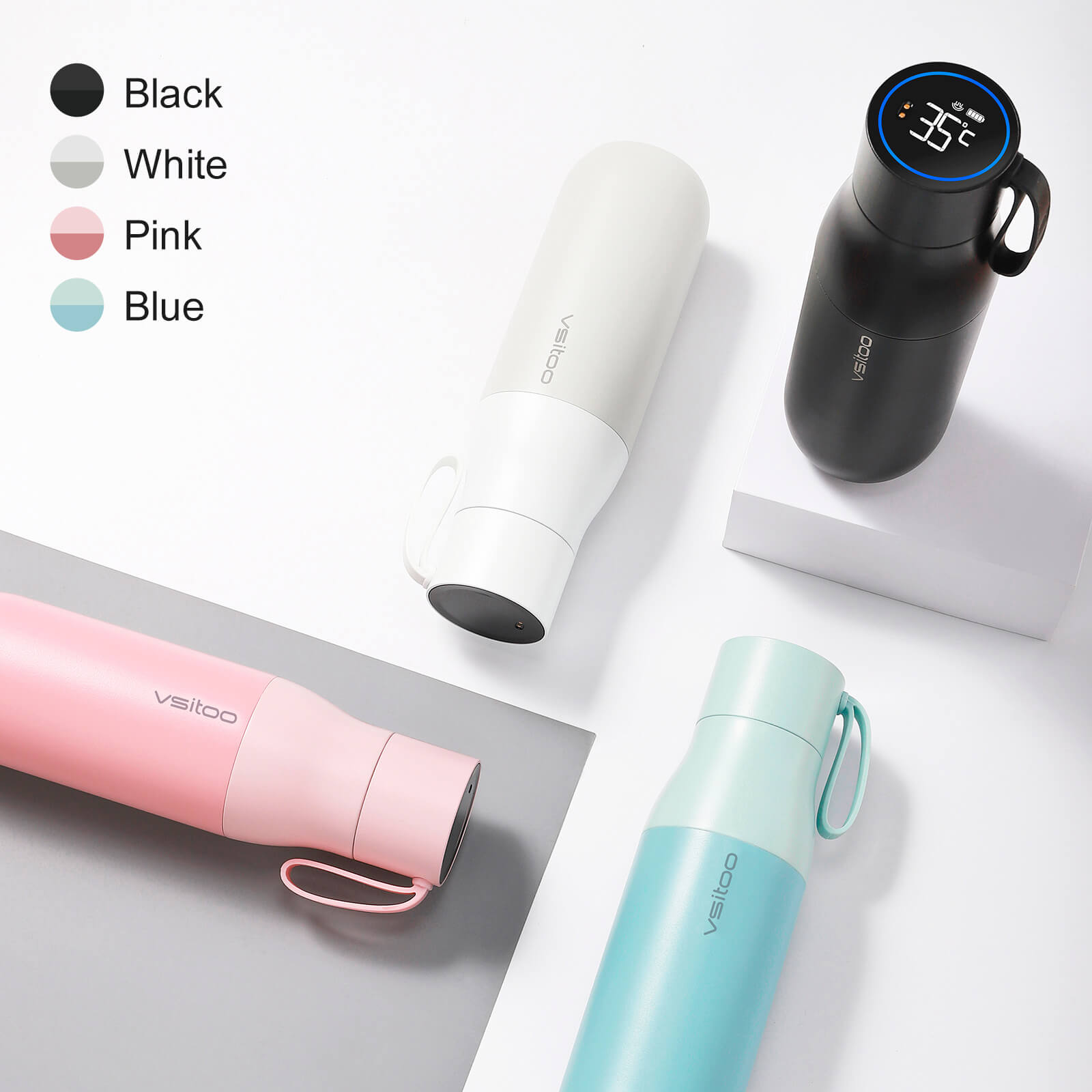 Self cleaning UV water bottle S1 Pro - product detail view 33