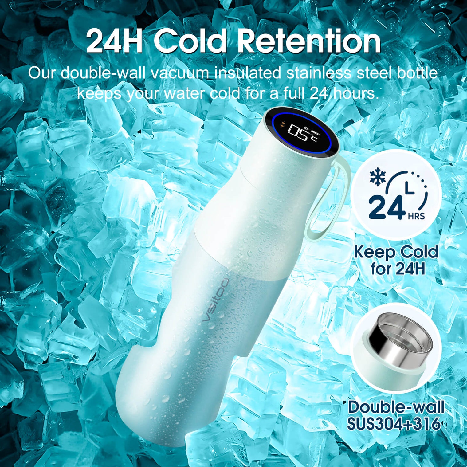 Self cleaning UV water bottle S1 Pro - product detail view 38