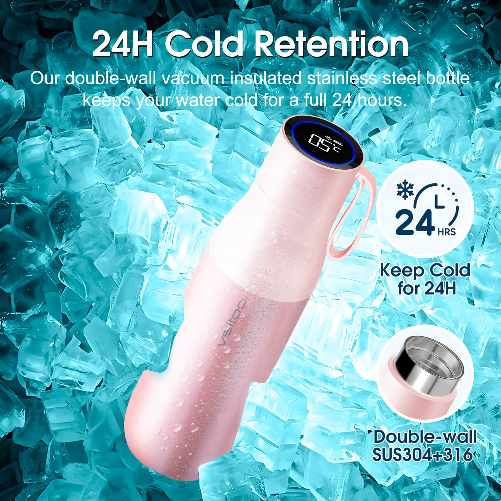 Self cleaning UV water bottle S1 Pro - product detail view 28