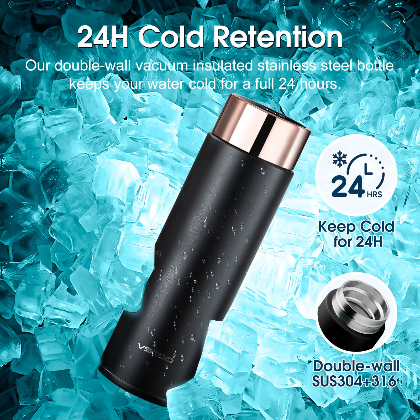 Portable self cleaning water bottle S1 Lite - product detail view 28