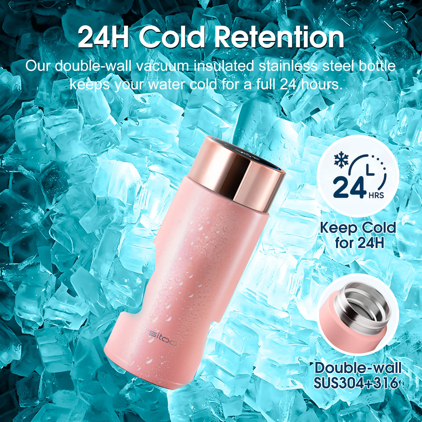 Compact self cleaning water bottle S1 Lite Mini - product detail view 28