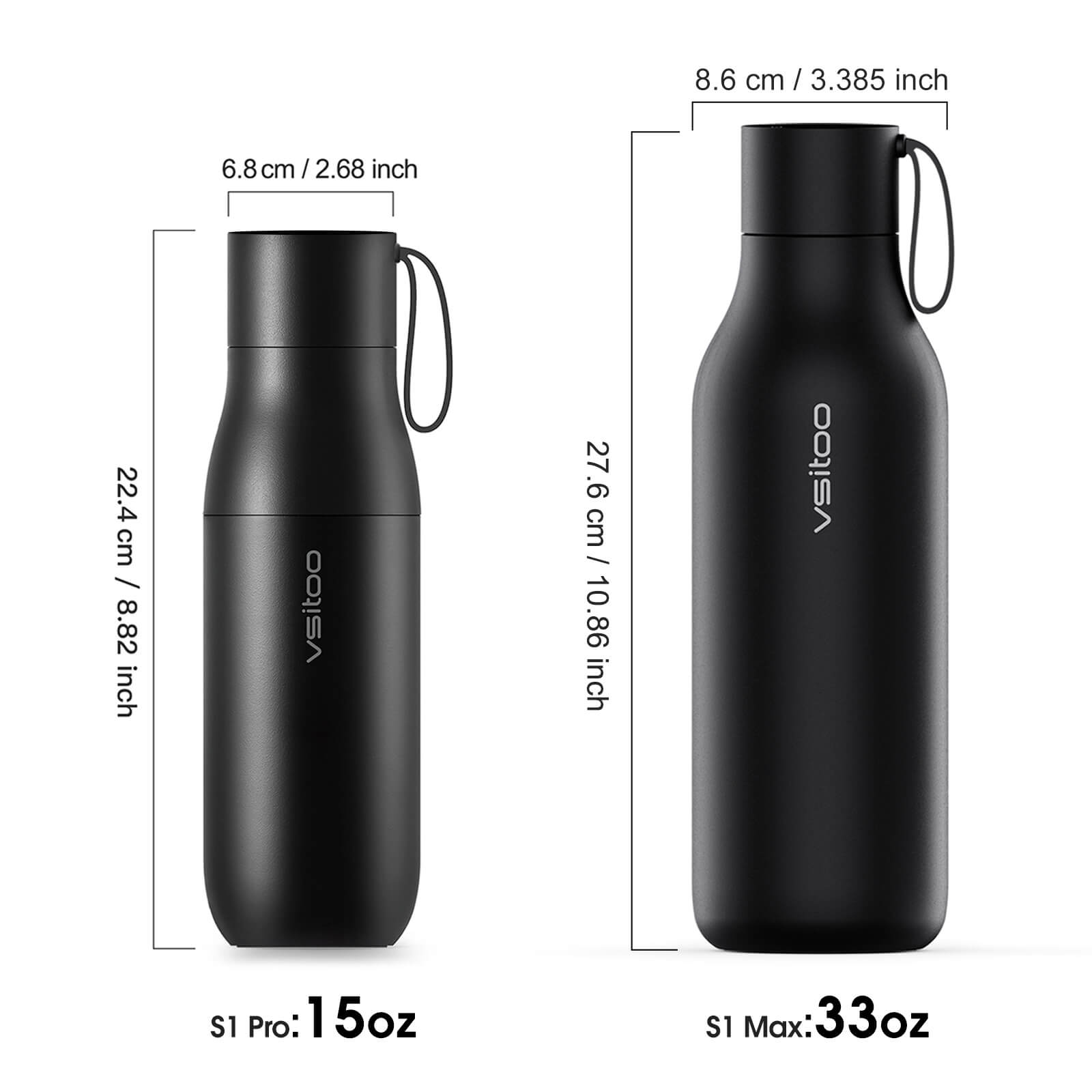 Self cleaning UV water bottle S1 Pro - product detail view 19